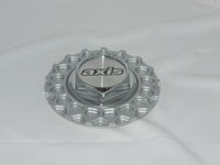 AXIS KLASSIC MESH SILVER WHEEL RIM CENTER CAP THREADED THREAD ON 6-3/4" DIA