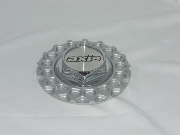 AXIS KLASSIC MESH SILVER WHEEL RIM CENTER CAP THREADED THREAD ON 6-3/4" DIA