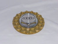 AXIS KLASSIC MESH GOLD WHEEL RIM CENTER CAP THREADED THREAD ON 6-3/4" DIA