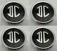 4 PACK TU 2 CRAVE ALLOYS II CRAVE DC CHROME WHEEL RIM CENTER CAP PD-CAP65-P5149