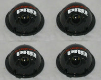 4 PACK STREET PRO BY VPW BLACK WHEEL CENTER CAP MCS77NA03 C10695B-VPW C10695B