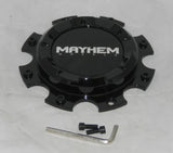 4 Dually Mayhem 8107 Cogent Gloss Black Wheel Center Cap C108107B01F C108107B01R