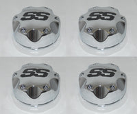 4 CAP DEAL ITP SS CHROME SNAP IN WHEEL RIM CENTER CAPS P137SS 4x137