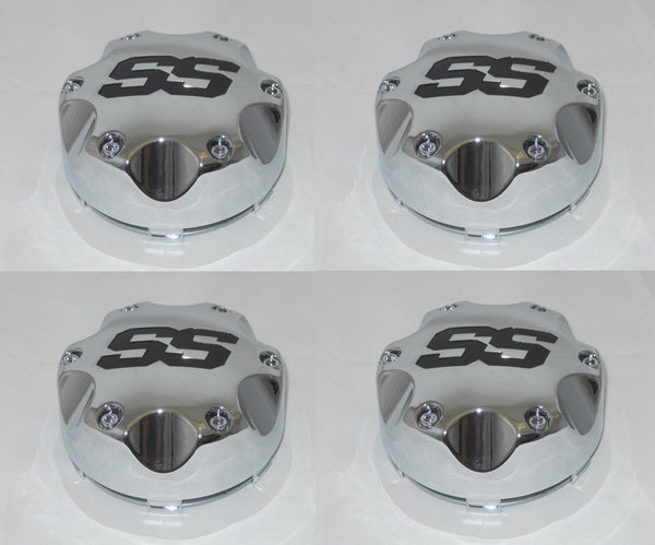 4 CAP DEAL ITP SS CHROME SNAP IN WHEEL RIM CENTER CAPS P137SS 4x137