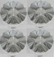 4 CAP DEAL LEXANI ICE CHROME ICE-3(RWD) CAP-UJ-L160 WHEEL RIM CENTER CAPS