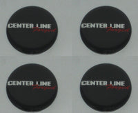 4 - CENTER LINE FORGED EMBLEM STICKER 1-3/4" DIAMETER FOR WHEEL RIM CENTER CAPS