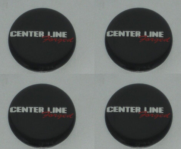 4 - CENTER LINE FORGED EMBLEM STICKER 1-3/4" DIAMETER FOR WHEEL RIM CENTER CAPS