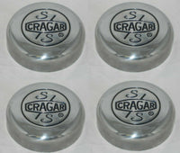 4 CAP DEAL CRAGAR S/S POLISHED ALUMINUM WHEEL RIM CENTER CAPS 09093