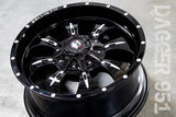 BALLISTIC MILLWORKS GLOSS BLACK LG1208-33 LG1208-34 OR TOP WHEEL RIM CENTER CAP