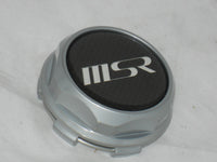 4 CAP DEAL MSR SILVER / CARBON FIBER LOGO 3239 WHEEL RIM CENTER CAPS WITH WIRE