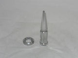 SPIKE ALCOA DUALLY WHEEL RIM CHROME 14MM 1.5 LUG NUT WASHER AND CENTER CAP SET