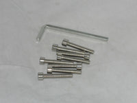 SET OF 8 FUEL WHEEL RIM 8 LUG CENTER CAP REPLACEMENT SCREWS STAINLESS STEEL