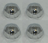 4 CAP DEAL SACCHI S4 CHROME WHEEL RIM CENTER CAP SNAP IN NEW WITH METAL WIRE