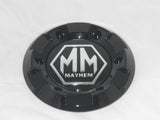 MAYHEM GLOSS SHINY BLACK WHEEL RIM REPLACEMENT CENTER SECTION CAP ONLY C-231-2