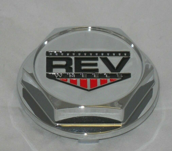 REV SERIES 110 WHEELS 1212C01 S1311-03-43 CHROME WHEEL RIM CENTER CAP