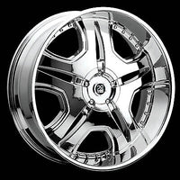 TIS 20" WHEELS TIS-03 S306-04 HC-TIS-03 TIS0320020 CHROME WHEEL RIM CENTER CAP