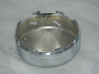 DOME BULLET 8 LUG CHROME WHEEL RIM CENTER CAP SNAP IN 5.125" DIA BORE 2.25" TALL