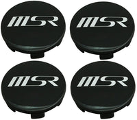 4 CAP DEAL MSR WHEEL RIM BLACK CENTER CAP ACC 3217 02 SNAP IN AEWC 052 087 144