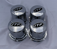 4 CAP DEAL ITP 2.65" Dia Bore Wheels Chrome Steel Push Thru Center Caps SM1300BX