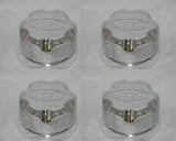 4 CAP DEAL ITP CHROME PLASTIC SNAP IN WHEEL RIM CENTER CAPS P110BX 4x110
