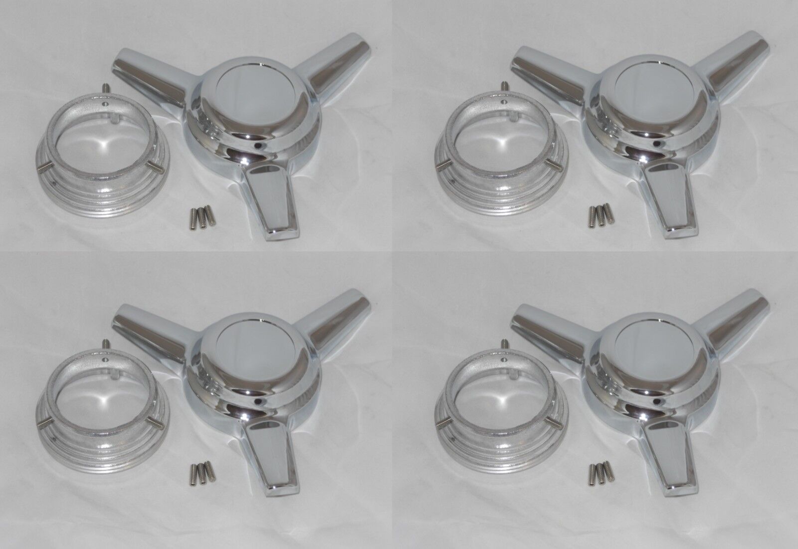 pom＊【新品】AmeriVINTAGE/MANY WAY FAKE BO US Mags Wheels 1003-83-06H Polished Wheel Knock Off Center