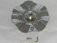 RARE DETATA DT-136 SIPHON 263L186 S403-07 CHROME WHEEL RIM CENTER CAP