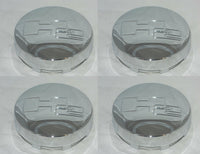 4 CAP DEAL HUMMER H2 LOGO 8 LUG REPLACEMENT CHROME CENTER CAPS SNAP IN 3181