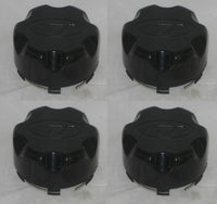 4 CAP DEAL ITP GLOSS BLACK PLASTIC SNAP IN WHEEL RIM CENTER CAPS B110BX 4x110