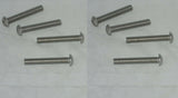 * 8 WELD RACING STAINLESS WHEEL RIM CENTER CAP SCREWS 5/16" - 18 THREAD 2" LONG