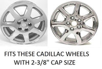 4 CAP DEAL CADILLAC STS SLS CTS 99-4564 CHROME WHEEL RIM CENTER CAPS NO LOGO