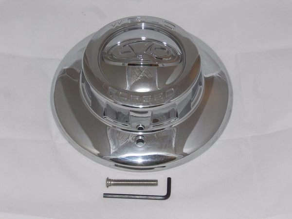 WELD RACING 614-5516 EVO FORGED CHROME WHEEL RIM CENTER CAP 8-1/8" DIA W/ SCREW