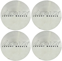 4 - LEXANI LUXURY WHEEL RIM EMBLEM STICKER 60mm or 2-3/8"  DIA FOR CENTER CAPS