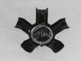 GINO WHEELS SHINY GLOSS BLACK Z24-2085-CAP LG0708-88 WHEEL RIM CENTER CAP