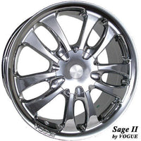 SAGE II 2 VOGUE TYRE CADILLAC CHROME CAP F-244 WHEEL RIM CENTER CAP