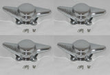 AMERICAN RACING FLUTED 2 BAR SPINNER 2-1/4 + 2-1/8 SPACING WHEEL RIM CENTER CAPS