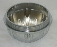 CHROME THREADED WHEEL RIM CENTER CAP REPLACES D990-C10910 LG0512-48 NO LOGO