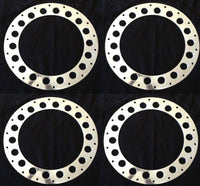4 - EAGLE POLISHED SIMULATED BEADLOCK RINGS FOR 102 SERIES 18" INCH WHEELS RIMS