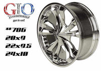 NEW GIO 786 CHROME WHEEL RIM CENTER CAP PART NUMBER: CAP786L183 LG0510-36