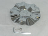 #NEW GAZARIO CHROME 57042285F-1 7822285C LG1004-07 WHEEL RIM CENTER CAP W/ SCREW