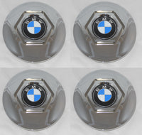 (4) BMW 530i 540i 1994-1995 740i 750i 1993-1994 WHEEL RIM CHROME CENTER CAPS