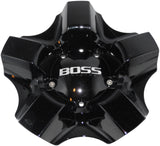 BOSS MOTORSPORTS 333 WHEEL RIM CENTER CAP ACC 3240 02 SCREW ON BLACK