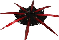 VOODOO 415 SAINT WHEEL RIM CENTER CAP GLOSS BLACK CAP WITH RED SPIKES 3267 02